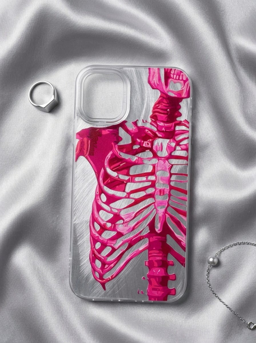 SYNC™ Neon Ribcage Brushed Metal Case — iPhone 11